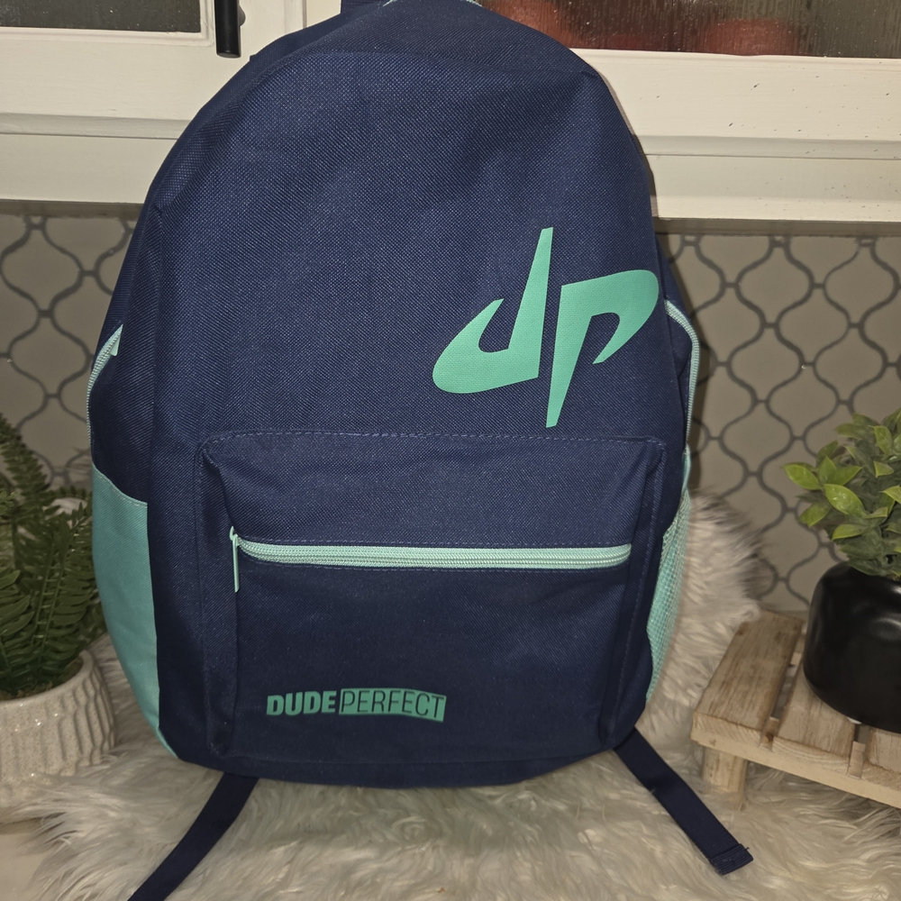 Dude Perfect Navy and Teal Backpack